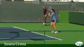 Sorana Cirstea at the BNP Paribas Open 2010 [upl. by Yenreit400]