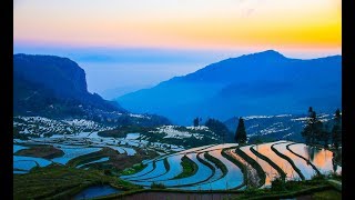 quotArt of Earth quot Beautiful Yuanyang Rice Terraces 美丽的元阳梯田景区 Yunnan province  China [upl. by Amend]