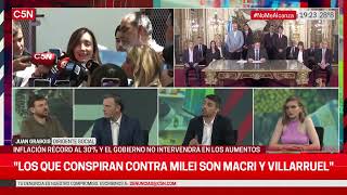 Juan Grabois quotVillarruel y Macri están conspirando contra Mileiquot 512024 [upl. by Zizaludba]