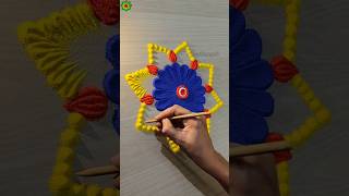 Rangoli for diwali easy and beautiful rangolidesign diwalirangoli shorts [upl. by Demmahom]