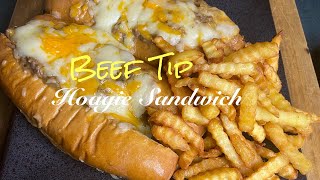 BEEF TIPS AND MUSHROOM HOAGIE SANDWICH cookingwithjudycaldwell [upl. by Coltin890]