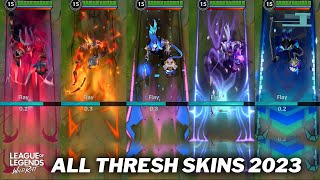 All Thresh Skins 2023 Comparison Wildrift [upl. by Nimsaj]