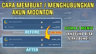 CARA MEMBUAT DAN MENGAITKAN AKUN MOONTON MOBILE LEGEND TERBARU 2024 [upl. by Cusack360]