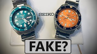 Seiko 5 Sports 5KS SKS Replica Fake vs Real Authentic automatic watch Can you tell which is fake [upl. by Pressey265]