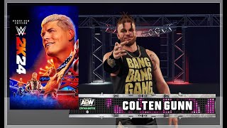 ENTRANCE Colten Gunn WWE2k24 [upl. by Neo201]