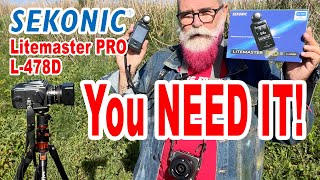 Review of Sekonic Litemaster PRO L478D Lightmeter  5º Viewfinder  IN ENGLISH [upl. by Ayhdiv770]