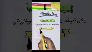 Easy headers for Maths notebook ✨youtubeshorts short viral art [upl. by Aihsekram]