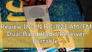 Review INDIN BCR21 AMFM Dual Band Radio Receiver Portable Player Builtin Speaker with a Standard [upl. by Llenaj]