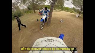 🤔Comment démarrer une motocross YZ400F Moto 4temps avec décompresseurGoproHero3 400yzf [upl. by Codie]