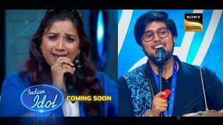 Shreya Ghoshal performed with the contestant on quotDagabaaz Requot song  Indian idol s15 audition round [upl. by Otsuj567]