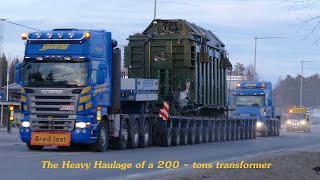 The Heavy haulage of a 200 tons Transformer by Havator [upl. by Armillia]