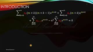 Bessels Differential Equation [upl. by Anesusa]