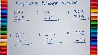 BELAJAR MATEMATIKA KELAS 2 SD  PENJUMLAHAN BILANGAN RATUSAN [upl. by Ayisan901]