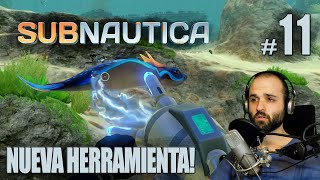 Subnautica 11  PROPULSION CANNON  Gameplay Español [upl. by Annauj]