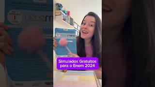 SIMULADOS ENEM DE GRAÇA😱✅ enem2024 enem vestibular estudos duda [upl. by Naneik686]