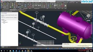 Assembly view in CADWorx Plant Professional 2017 [upl. by Bevis]