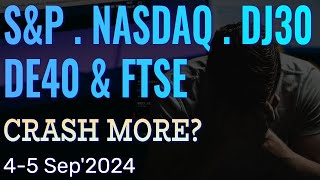 Will Indices Crash More Today Dow Jones  Nasdaq  SampP500  DE40 Germany  FTSE100  Forecast 4 Sep [upl. by Bianchi]