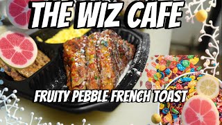 The Wiz Cafe Fruity Pebble French Toast amp Jerk Chicken sausage [upl. by Min]