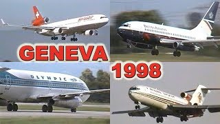 GENEVA Airport 20 YEARS AGO 1998 [upl. by Nnairb]