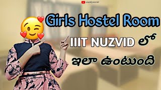 IIIT NUZVID Girls Hostel room  నా Hostel room Tour 😍 [upl. by Aened]