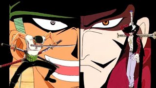 Zoro Vs Mihawk Full Fight English Dub [upl. by Dimmick413]