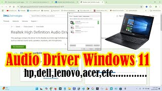 Windows 11 Me Audio Driver Kaise Install Kare  How To Install Audio Driver For Windows 11 [upl. by Giesecke]