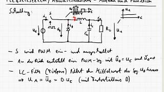 LE43a DCDC Wandler  AbwärtswandlerTiefsetzsteller  Funktionsweise  Zeitverläufe  CCM [upl. by Sev877]