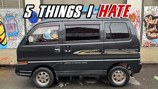 5 Things I HATE About My Kei Van Mitsubishi Bravo [upl. by Giverin475]