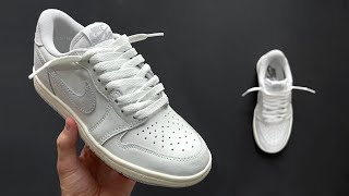 HOW TO LOOSE LACE JORDAN 1s LOW [upl. by Ivz]