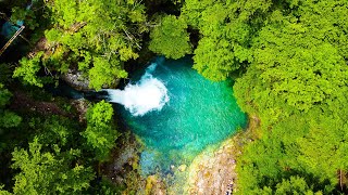 Northern Albania Theth Blue Eye Waterfall and Canyon 🇦🇱  4K Drone Shots [upl. by Giliane]