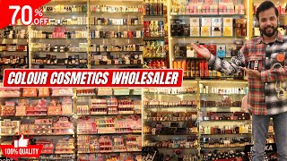 Original All Brands Cosmetics Wholesale Market in Delhi  30 to 75 Off on Print Price [upl. by Nrev]