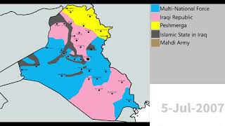 Iraq War  Every Day 20032011 [upl. by Ecnaralc717]