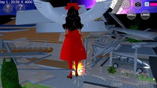 HOROR‼️Ada Hantu Di Kota Gelap Sakura School Simulator [upl. by Icyaj]