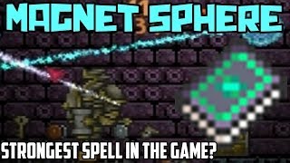 Terraria  Magnet Sphere Strongest spell in the game [upl. by Yremogtnom269]