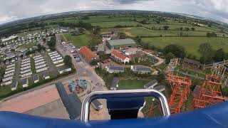 Cliffhanger At Flamingo Land On Ride POV [upl. by Ayrb]