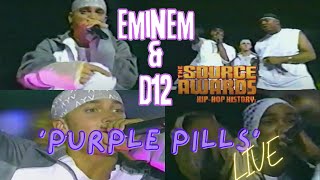 Eminem amp D12 ft Proof  Purple Pills live [upl. by Enilesor]