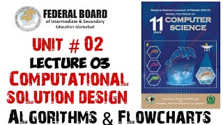 Lecture 3 computational solution design  design phase artifacts Algorithms amp Flowcharts [upl. by Linell]