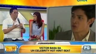 Unang Hirit Victor Basa sa UH Celebrity Hot Hirit Seat [upl. by Alyhs]