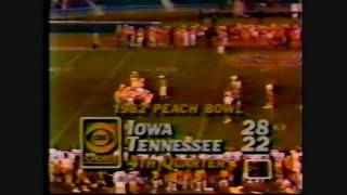 1982 Peach Bowl  Iowa vs Tennessee Highlights [upl. by Proudlove]