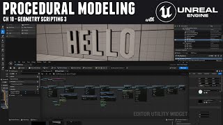 Procedural Modeling with Unreal 5  Ch 10 Geometry Scripting 3 [upl. by Enyamart]