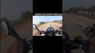 Apache RTR 200 BS 6 NS 200 VS R15 V4 VS Duke bike Race Yotube Short Video 😊 [upl. by Carlin431]