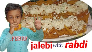 Jalebi with rabdi  instant Jalebi recipe  kurkri Jalebi with rabdi [upl. by Chansoo]