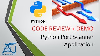 Network Security  Port Scanner In Python [upl. by Onid899]