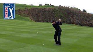 Best shots and scenics from No 6 at Pebble Beach [upl. by Aivonas515]