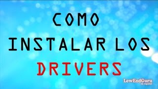 Como instalar los Drivers o Controladores en Windows 7 8  XP  Vista [upl. by Ahtelra]