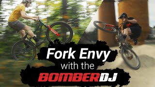 Fork Envy with the Bomber DJ from Marzocchi [upl. by Attem]