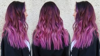 Smokey Magenta Hair Color  Tutorial w Pravana XL Vivids [upl. by Mosi141]