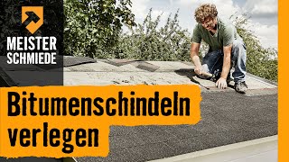 HORNBACH Meisterschmiede  Bitumenschindeln verlegen [upl. by Learsi]