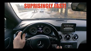 MercedesBenz A200 16 W176 2015 156HP  4K POV  TEST DRIVE  0100KMH  ACCELERATION  FUEL CONS [upl. by Fawcett]