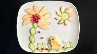 Beautiful Fruits Decoration Idea  Apple and Pomegranate Decoration  Gaye Holud Fruits Decoration [upl. by Shushan567]